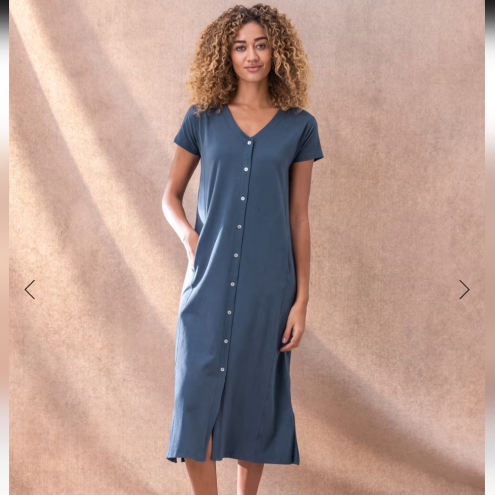 Vintage 80's 90's Navy Maxi Dress